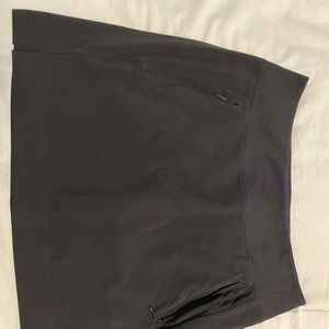 Athleta spandex city skirt in black (with spandex shorts underneath)